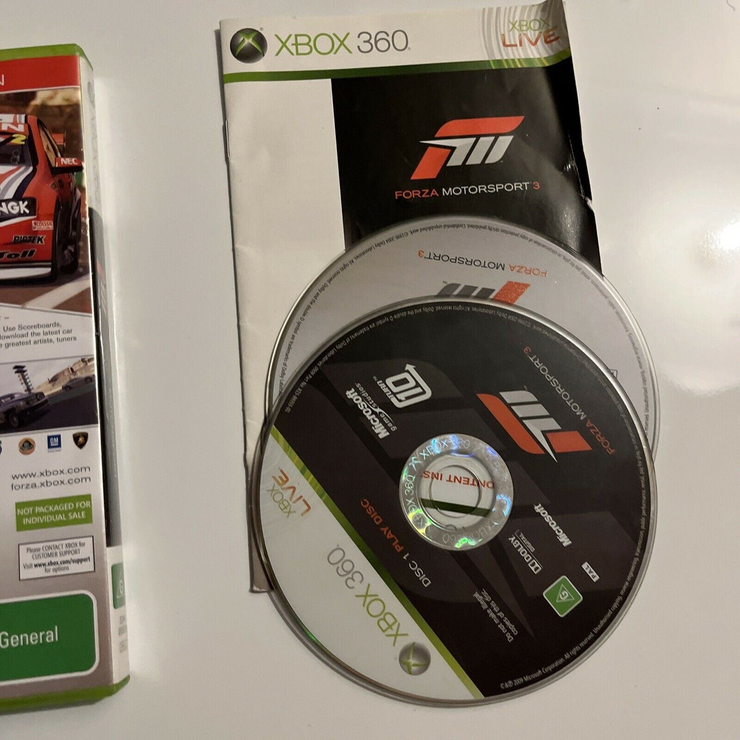 Forza Motorsport 3 Xbox 360 complete with 2 discs & manual PAL