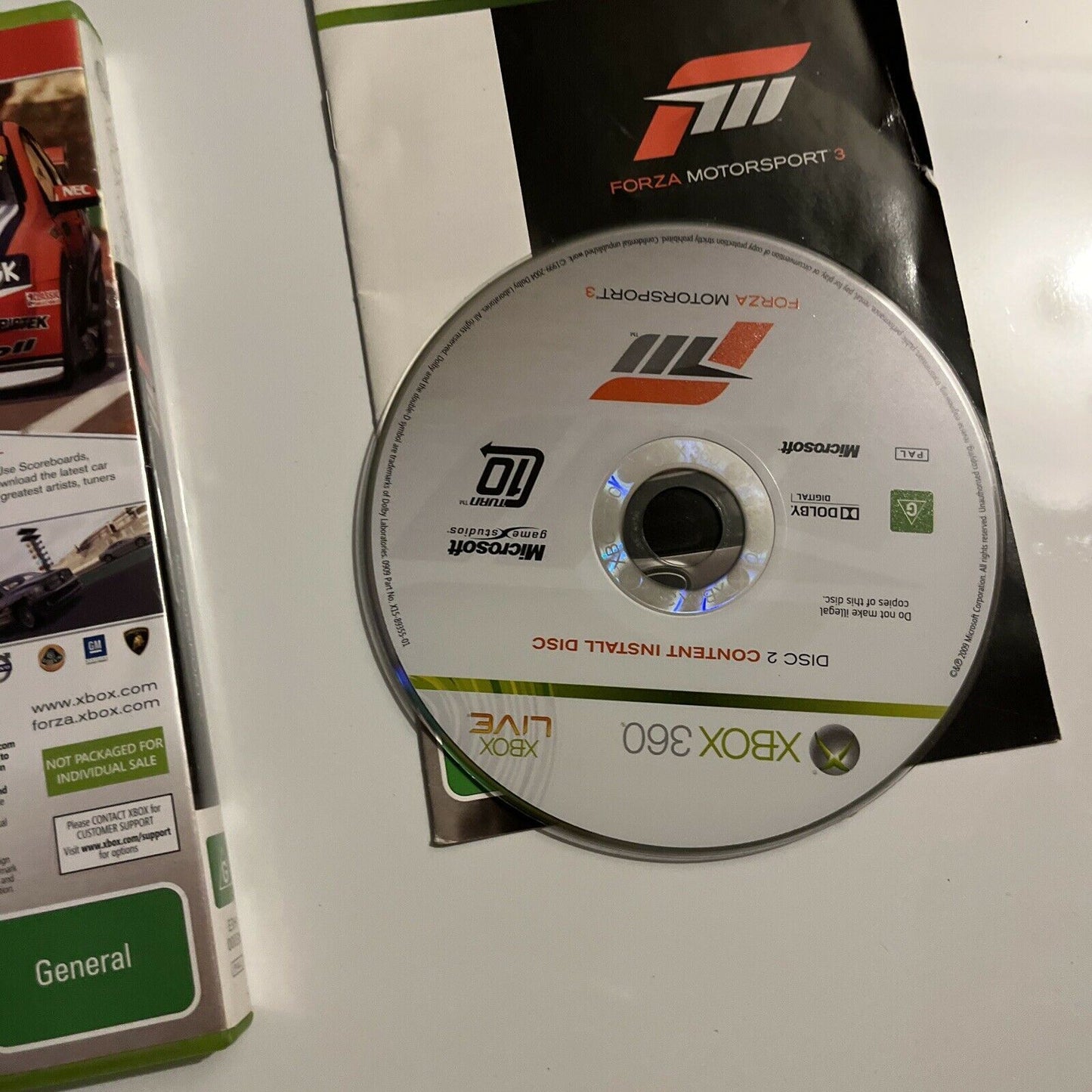 Forza Motorsport 3 Xbox 360 complete with 2 discs & manual PAL