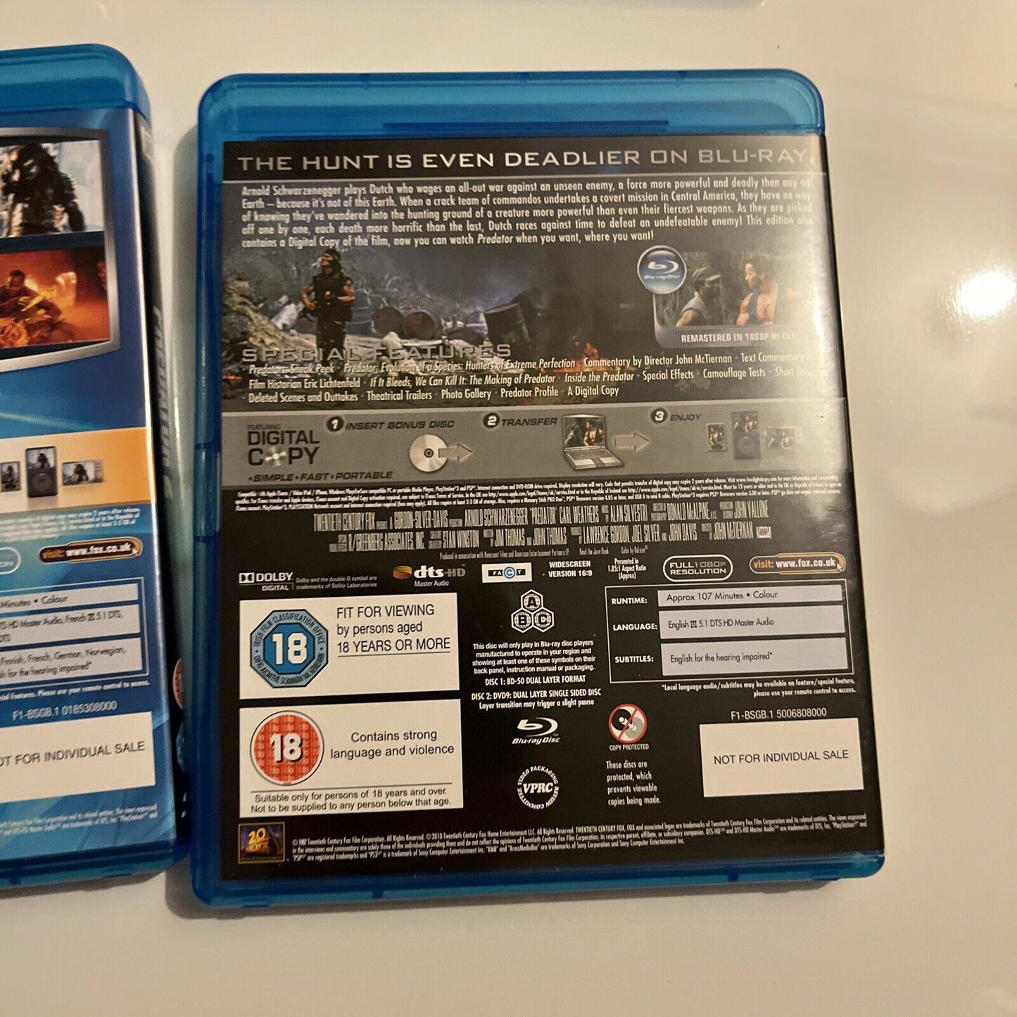 Predator Trilogy: Predator, Predator 2, Predators (Bluray, 6-Disc) Region B&A