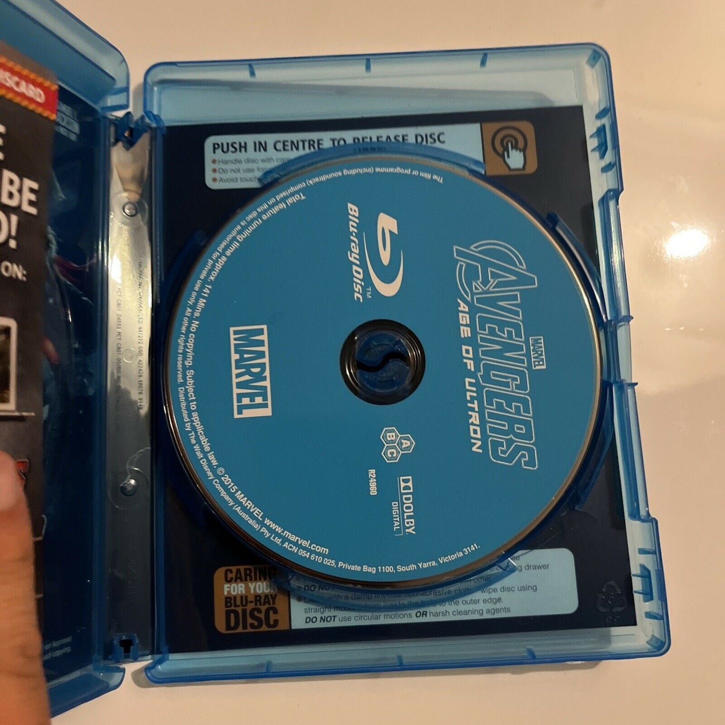 Avengers - Age Of Ultron (Blu-ray, 2015) Robert Downey Jr. All Regions