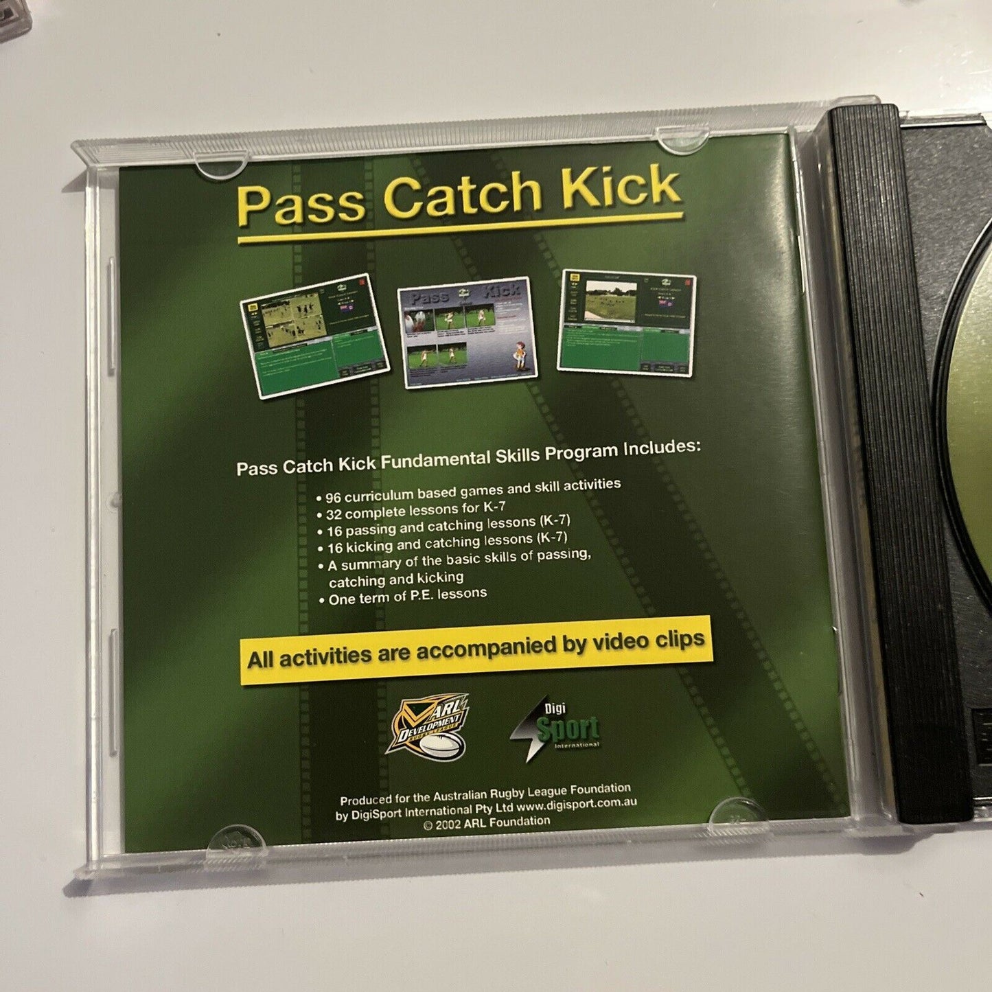 ARL Development Rugby League - Pass Catch Kick PC CDROM 2002 WinXP