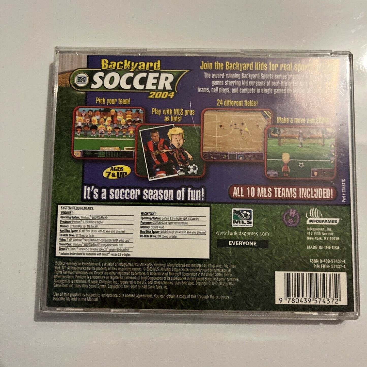 MLS Backyard Soccer 2004 PC/Mac CD-ROM