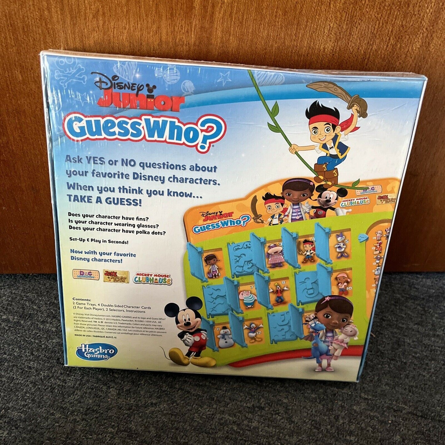 *New Sealed* Disney Junior - Guess Who? Board Game Hasbro 2013