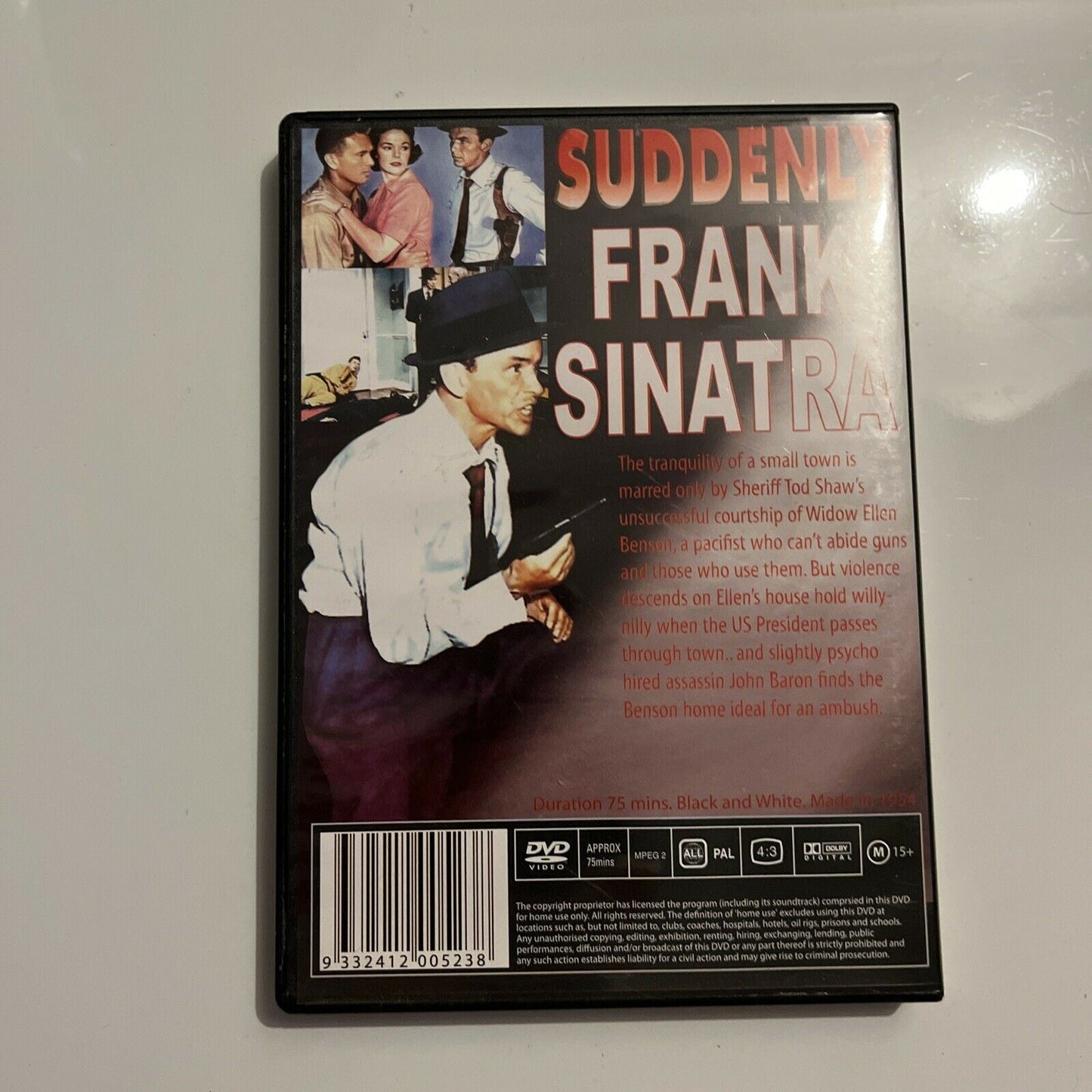 Suddenly (DVD, 1954) Frank Sinatra. All Regions