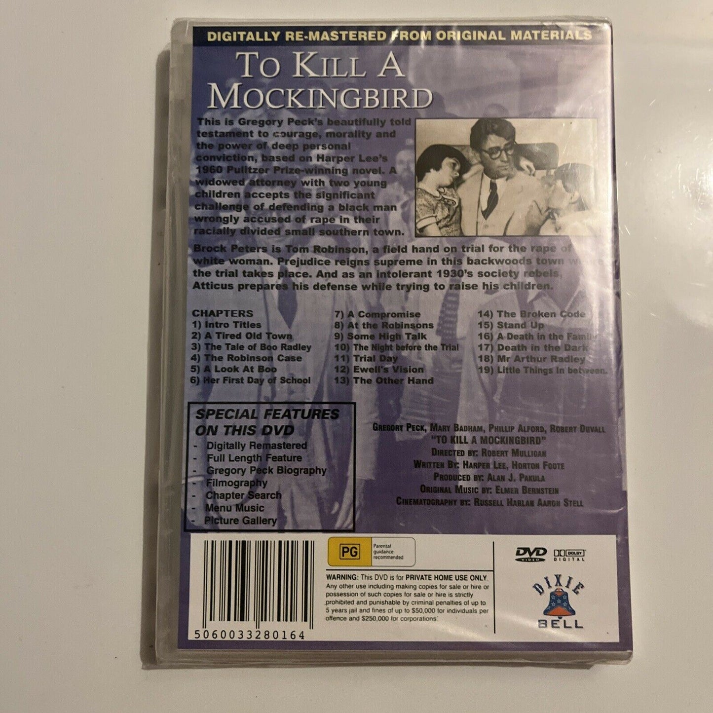 *New Sealed* To kill A Mockingbird - Digitally Remastered (DVD, 1962) Region 4