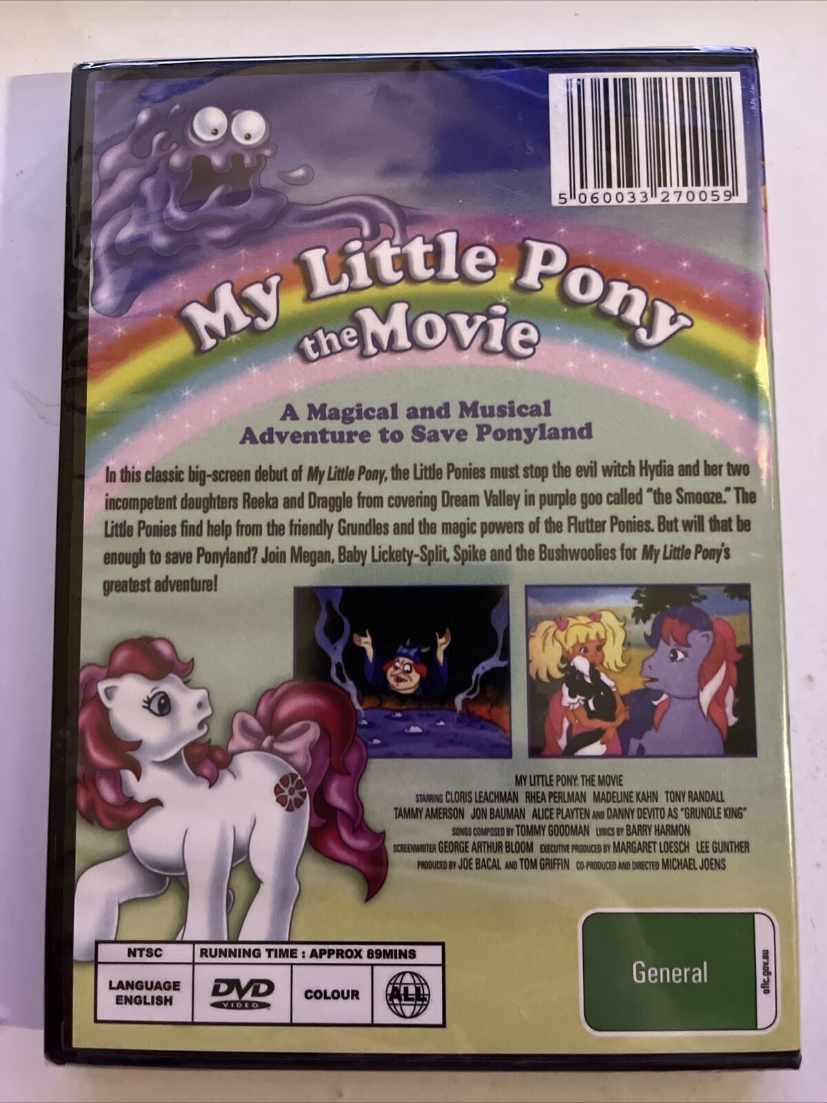 *New Sealed* My Little Pony - The Movie (DVD,1986) All Regions