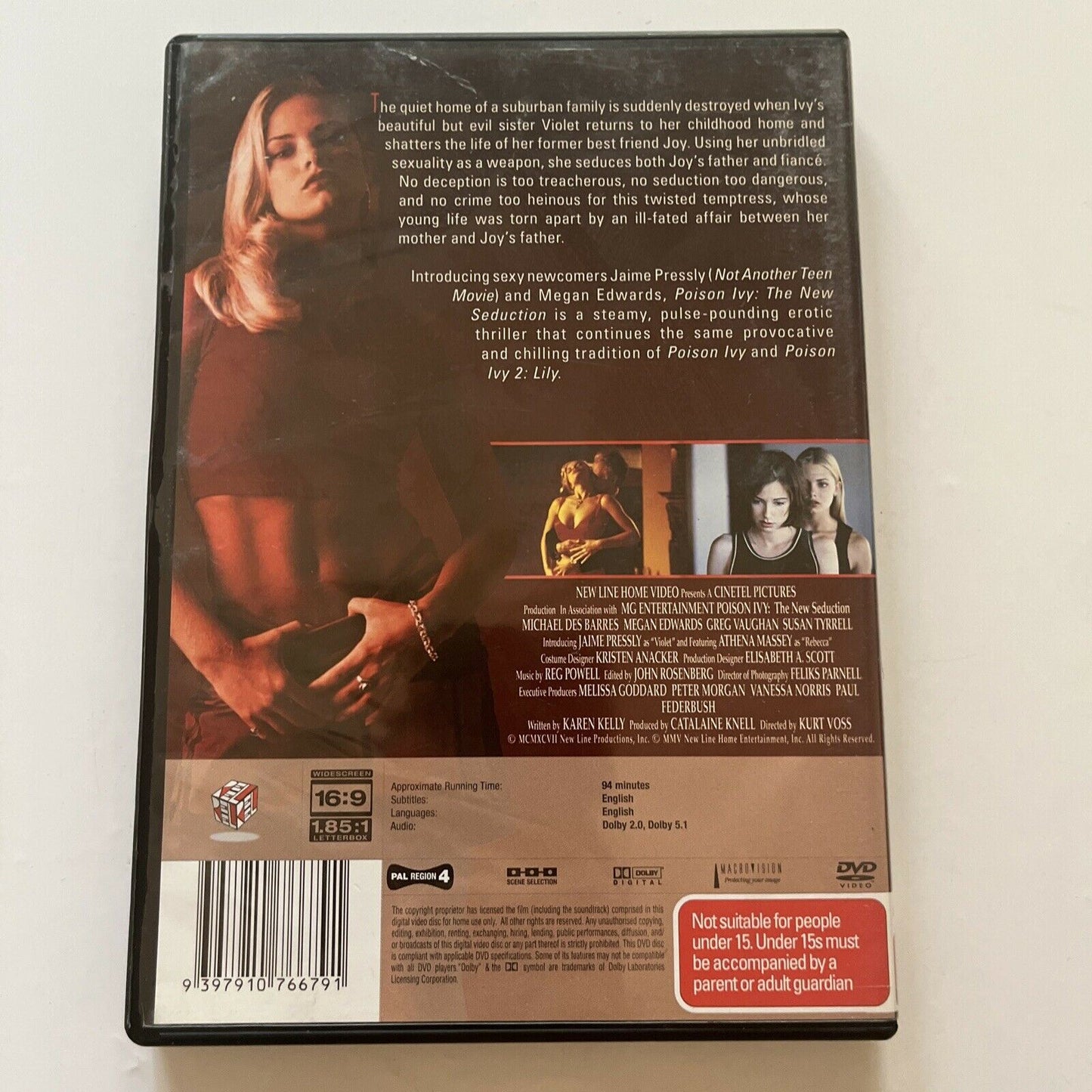 Poison Ivy 3 - The New Seduction (DVD, 1997) Jaime Pressly, Region 4