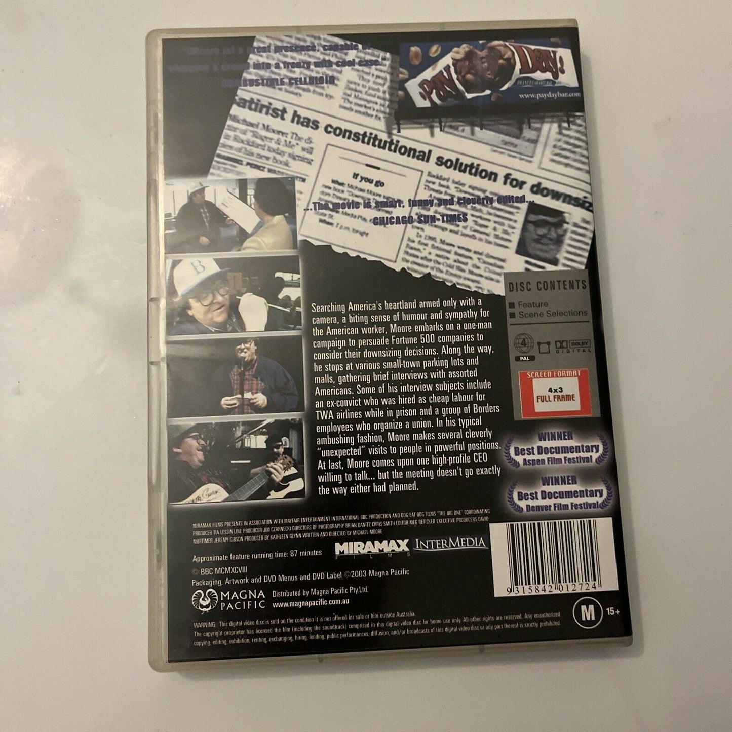 The Big One (DVD, 1998) Region 4
