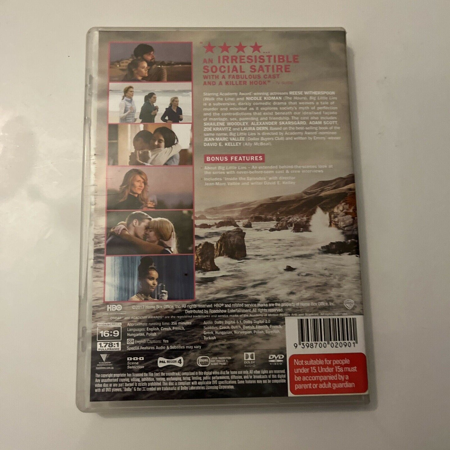 Big Little Lies : Mini Series (DVD, 2017, 3-Disc) Reese Witherspoon, Region 4