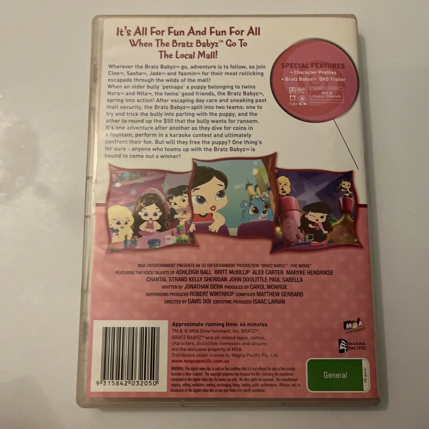 Bratz Babyz - The Movie (DVD, 2005) Region 4
