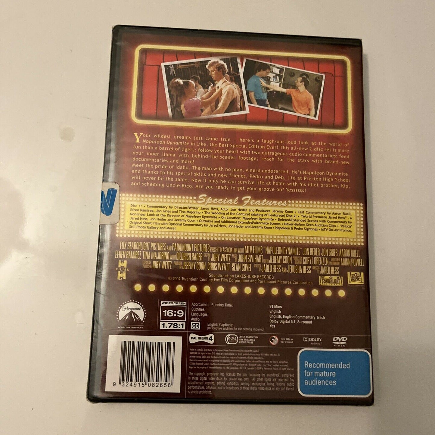 *New Sealed* Napoleon Dynamite - Special Edition (DVD, 2 Discs, 2004) Region 4