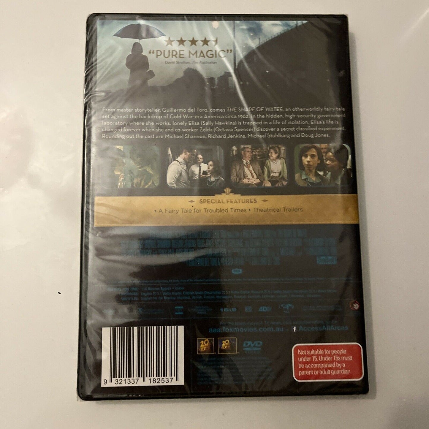 *New Sealed* The Shape Of Water (DVD, 2017) Sally Hawkins, Doug Jones Region4