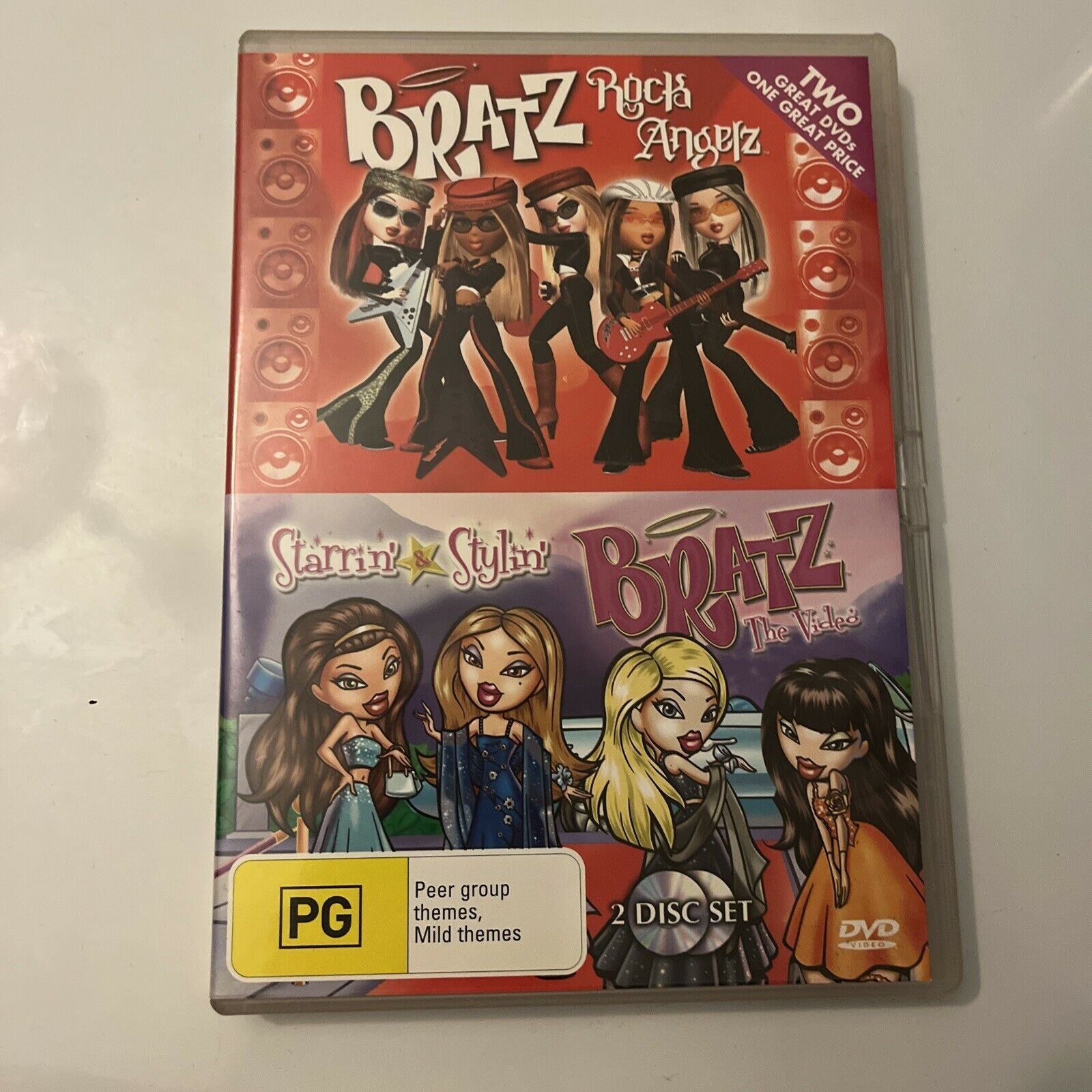 Bratz: Rock Angelz   Starrin' Stylin' (dvd, 2004, 2-disc) Region 4 