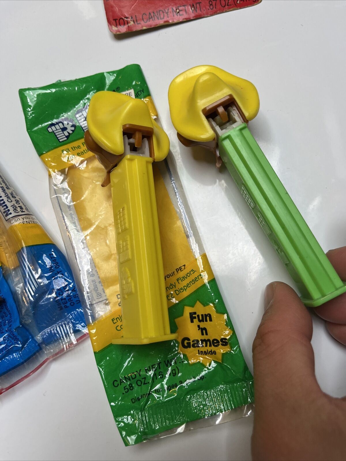 Looney Tunes Pez Dispensers: Tweety Bird, Bugs Bunny, Tasmanian Devil, Yosemite