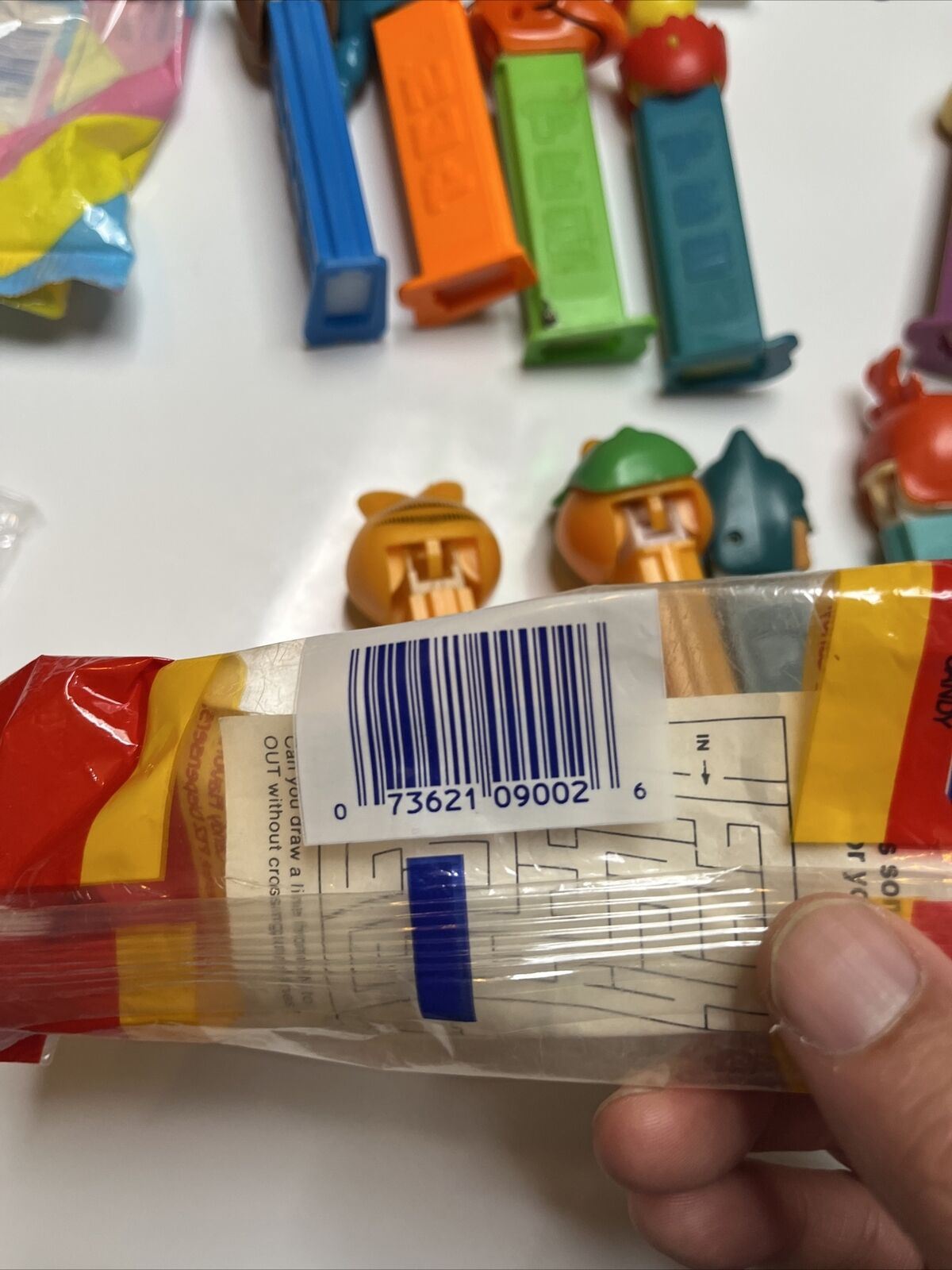 11x Pez Dispensers: Garfield, Batman, Barney, Pebbles, Tyke, The Ant & Aardvark