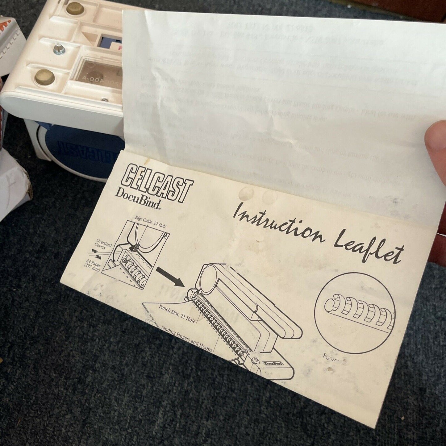 Celcast Docubind Binding & Punching Machine with Plastic Binding Combs