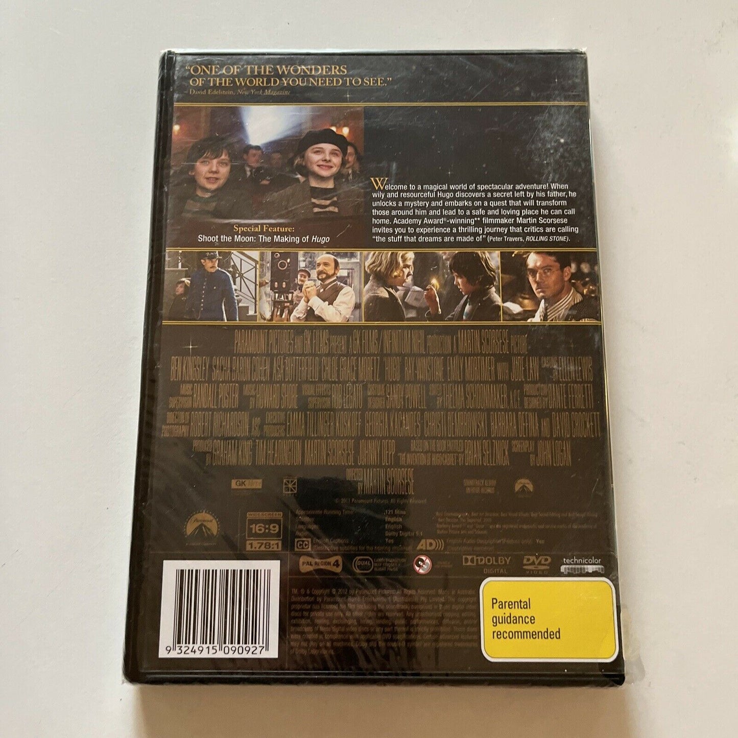 *New Sealed* Hugo (DVD, 2011) Ben Kingsley, Sacha Baron Cohen, Region 4