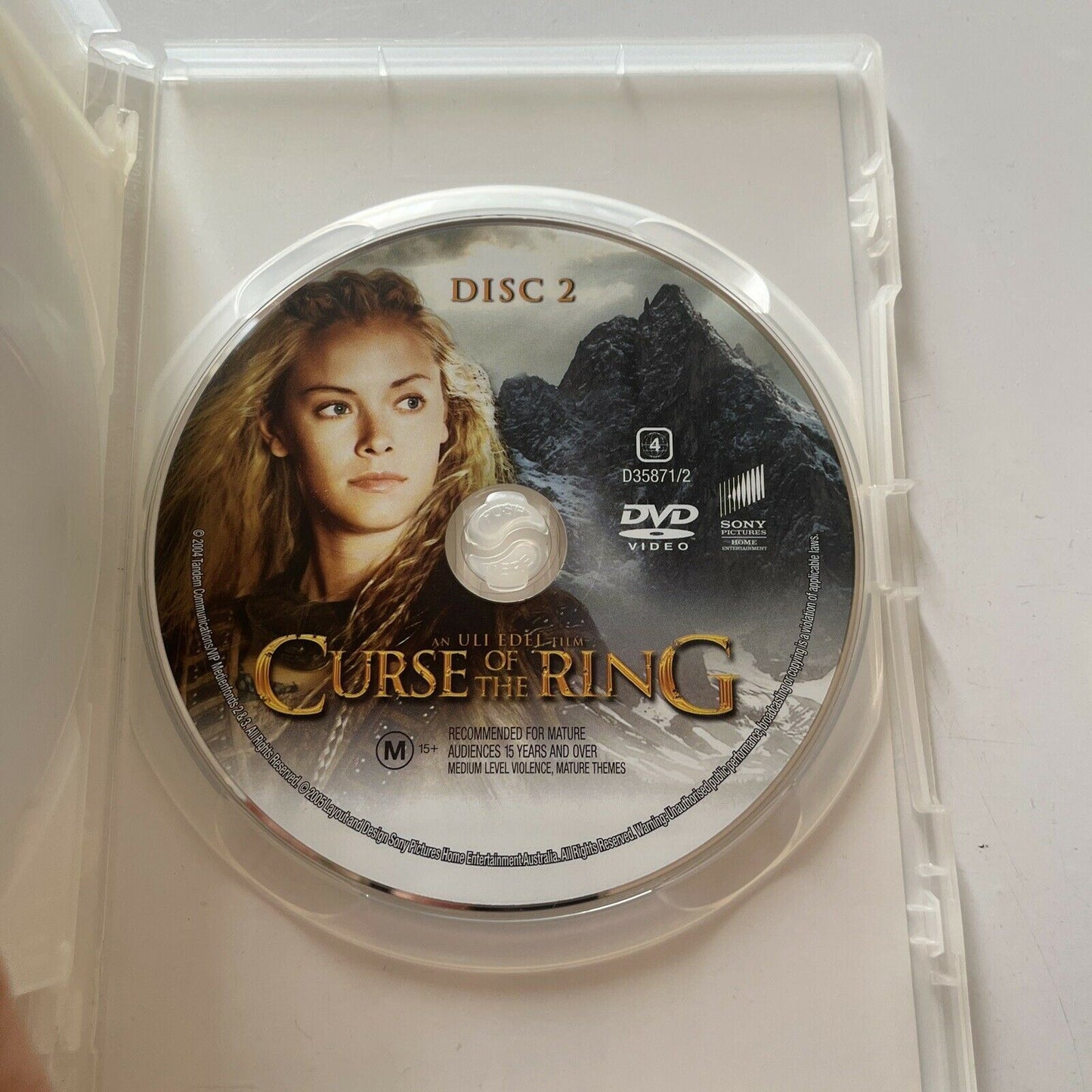 Curse Of The Ring (DVD, 2004, 2-Disc) Julian Sands, Max Von Sydow, Region 4