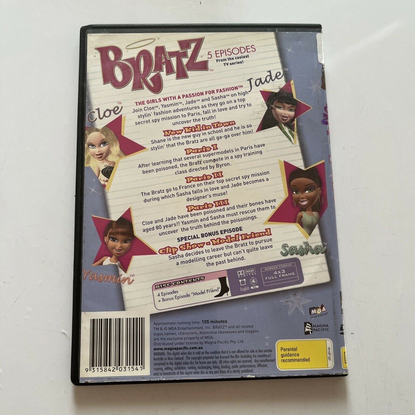 Bratz - Pariz : Vol 5 (DVD, 2007) Region 4