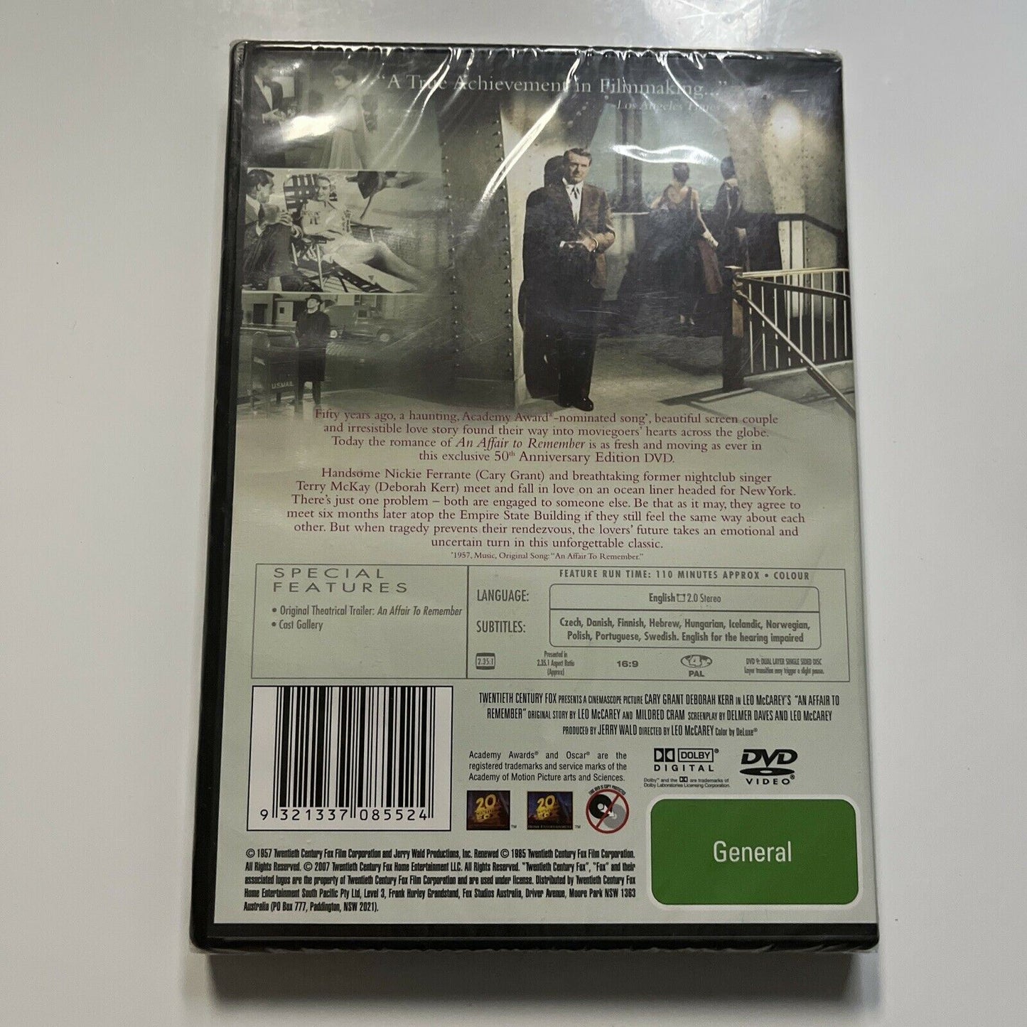 *New Sealed* An Affair to Remember (DVD, 1957) Cary Grant, Deborah Kerr. Region4