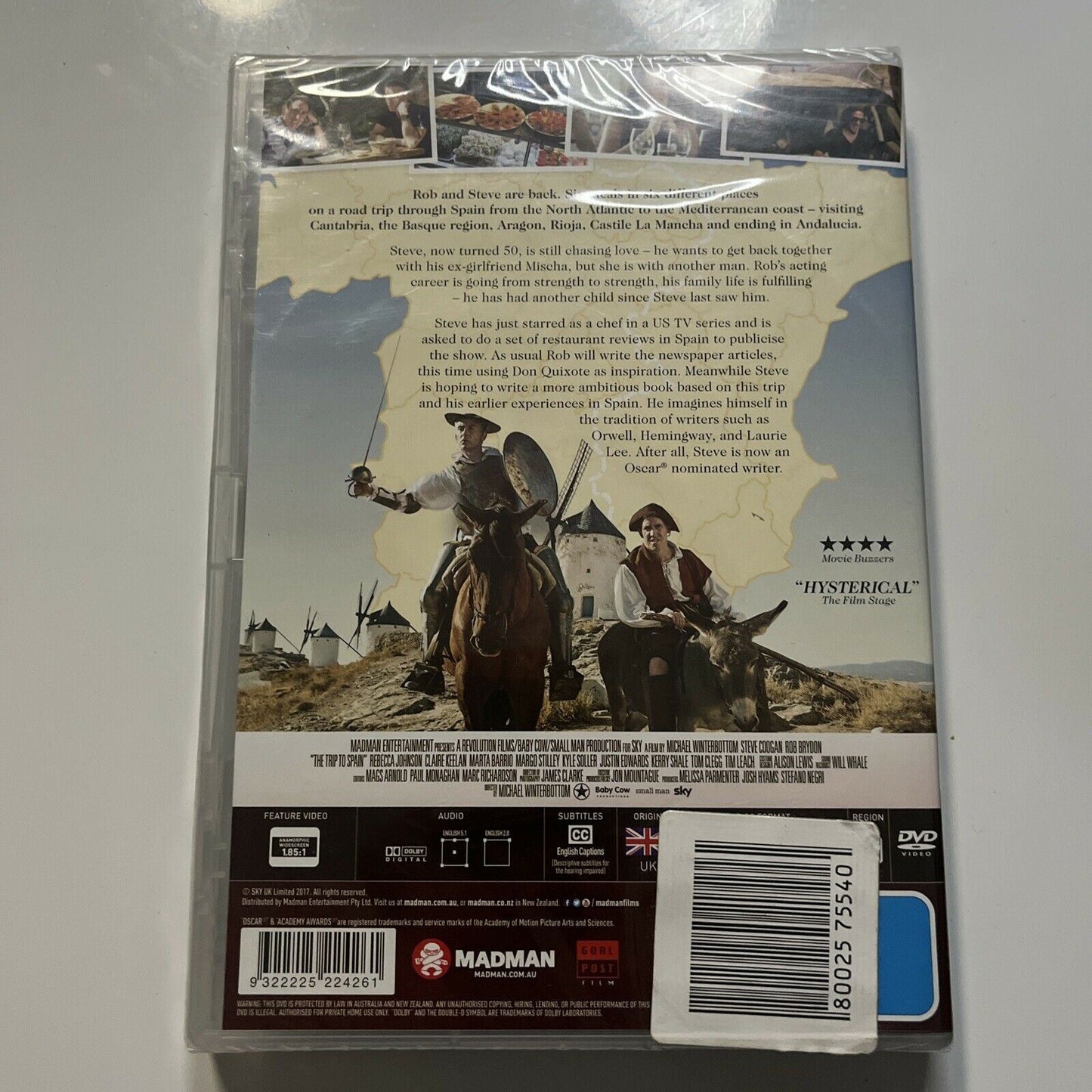 *New Sealed* The Trip To Spain (DVD, 2017) Steve Coogan, Rob Brydon Region4