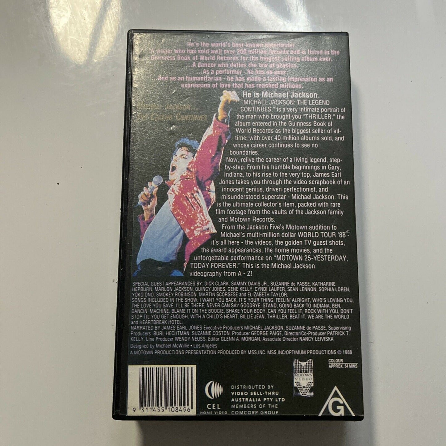 Michael Jackson The Legend Continue on (VHS, 1988) PAL