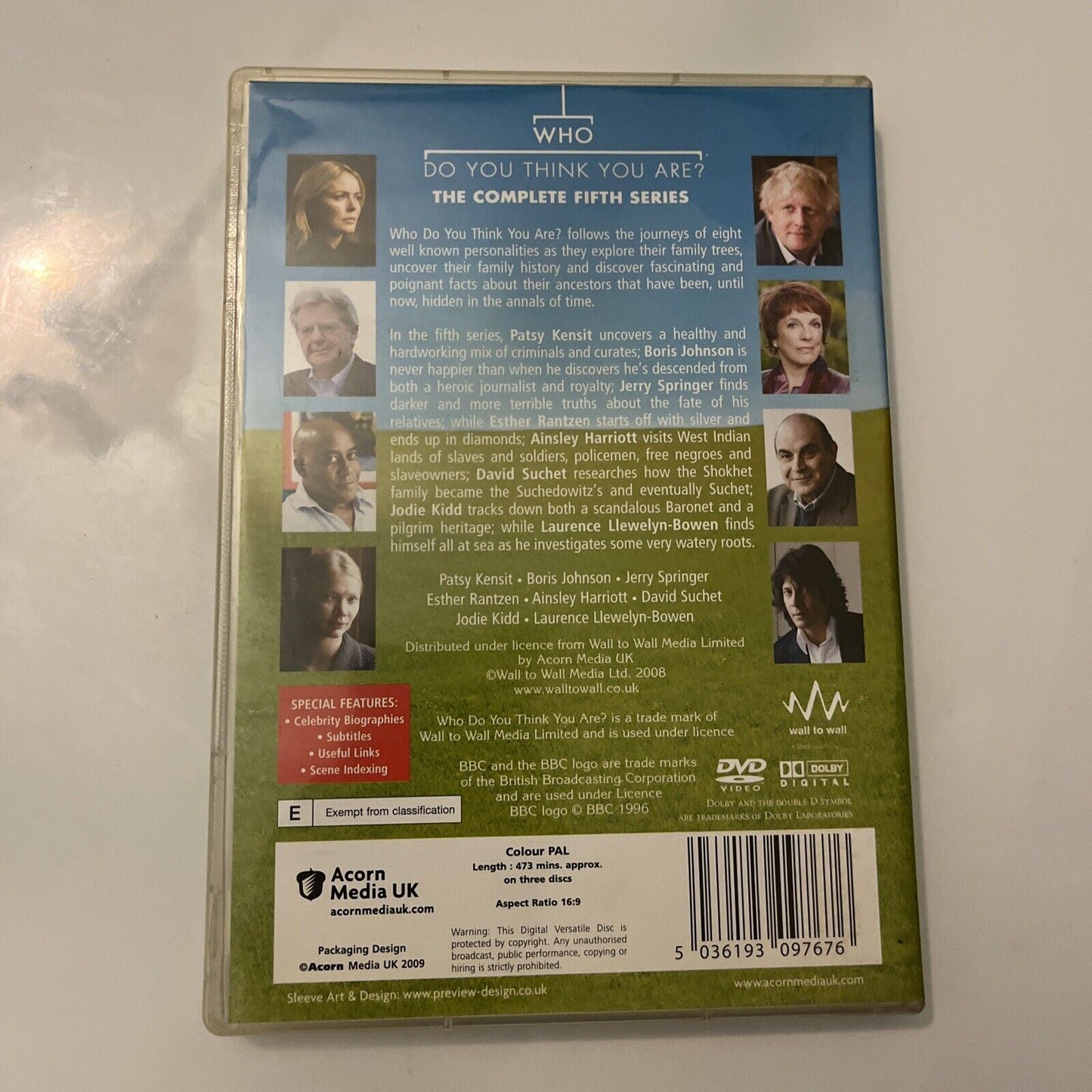 Who Do You Think You Are - Fifth Series UK (DVD, 2008, 3-Disc) All Regions