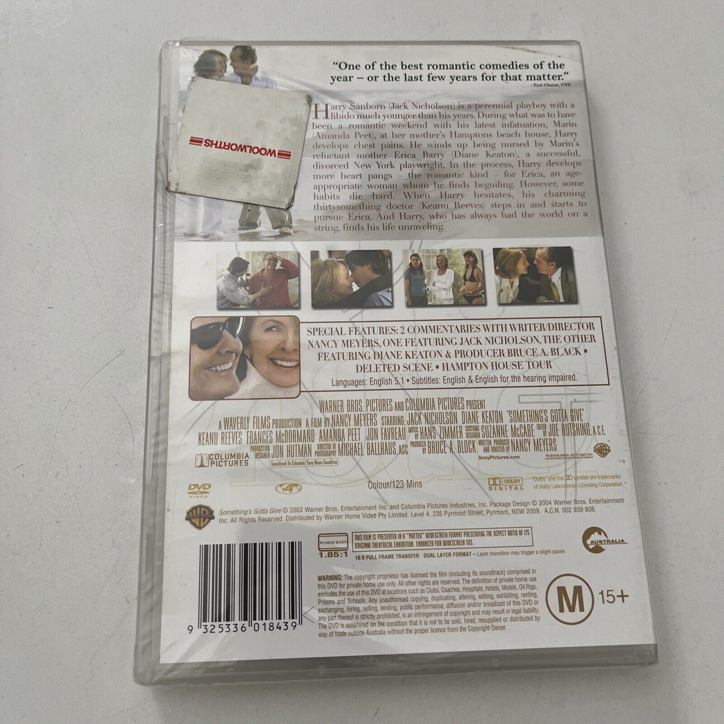 *New Sealed* Something's Gotta Give (DVD, 2003) Jack Nicholson, Region 4