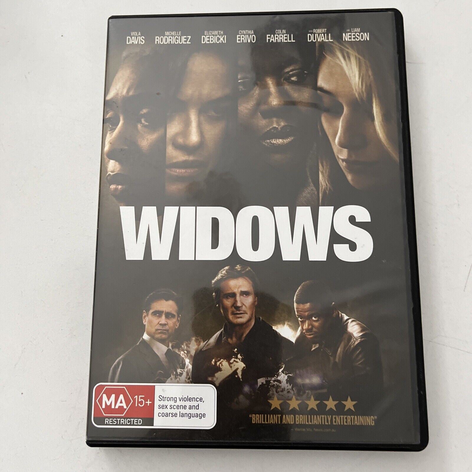 Widows (DVD, 2018) NEW Viola Davis, Liam Neeson, Colin Farrell, Region –  Retro Unit