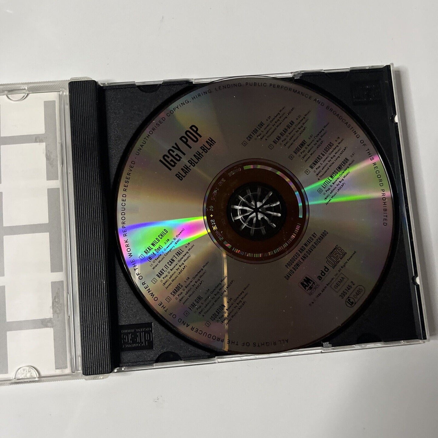 Iggy Pop - Blah-Blah-Blah (CD, 1986)