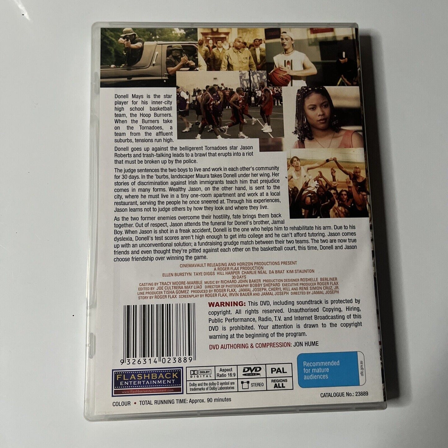 30 Days (DVD, 2006) All Regions Basketball Movie NEW