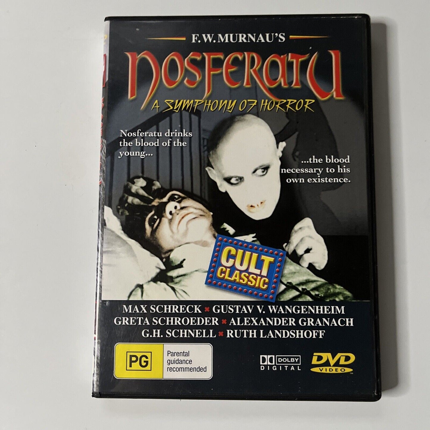 Nosferatu - A Symphony Of Horror (DVD, 1922) Max Schreck NEW All Regions