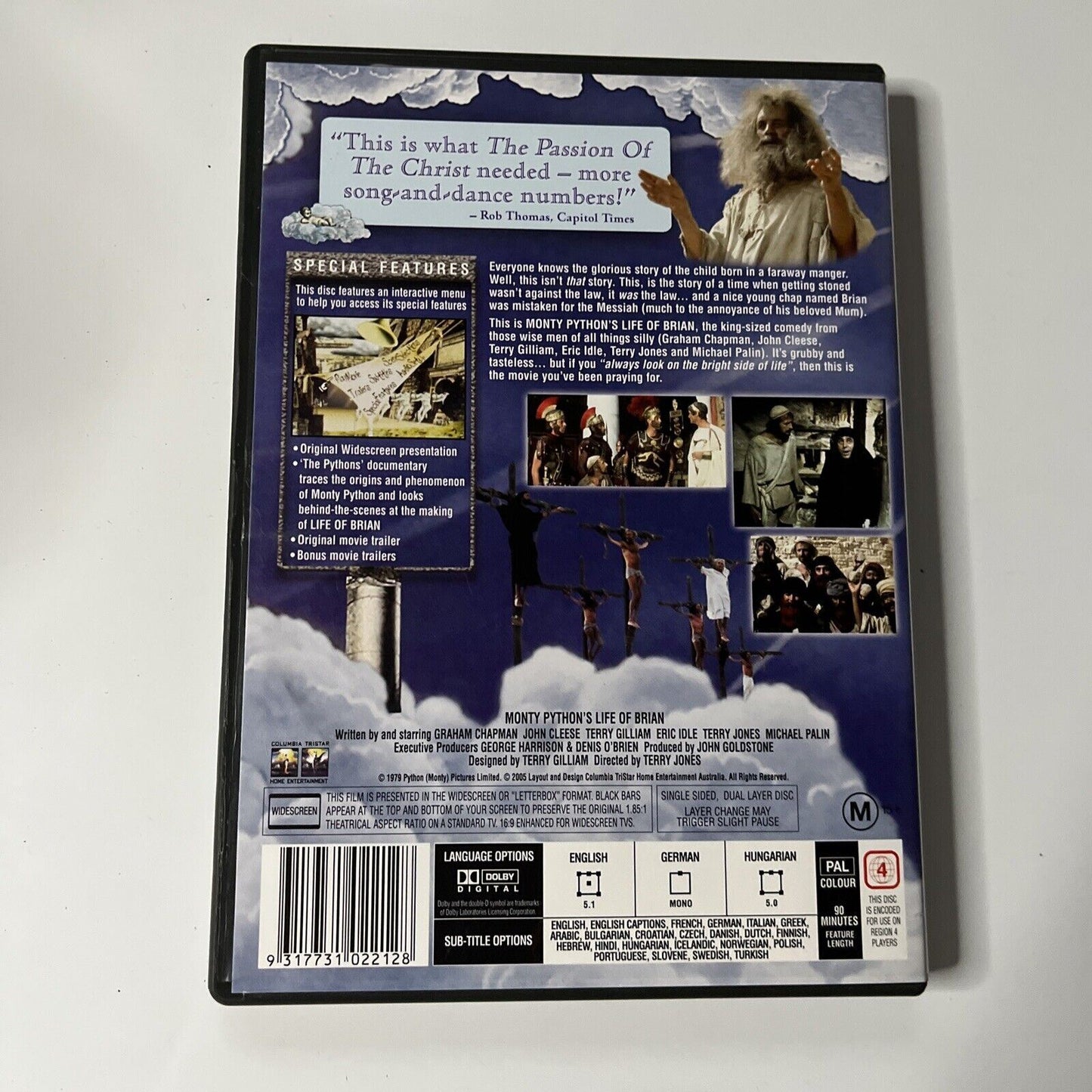 Monty Python's Life Of Brian (DVD, 1979) John Cleese, Graham Chapman NEW Region4