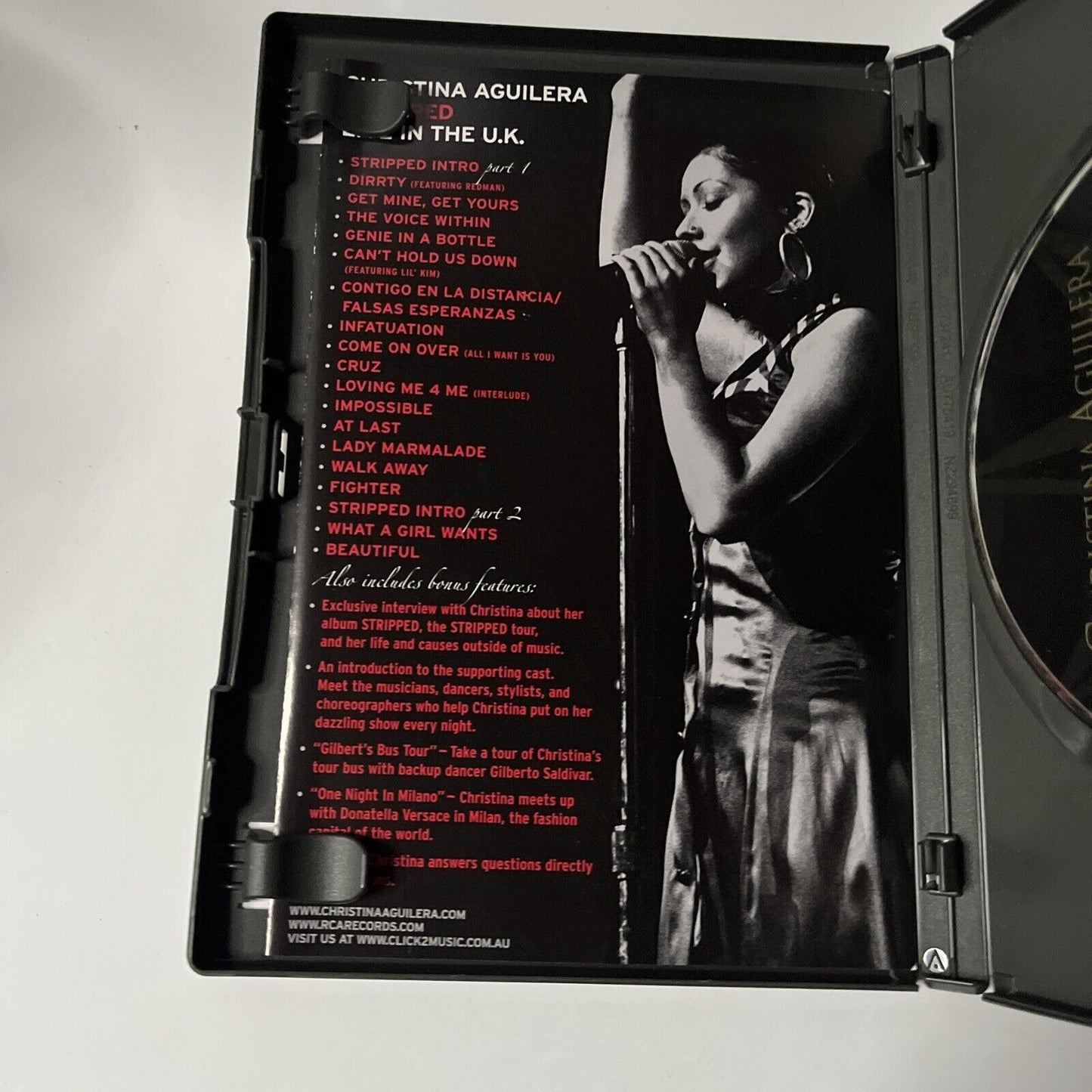 Christina Aguilera - Stripped...Live in the UK (DVD, 2004) All Regions