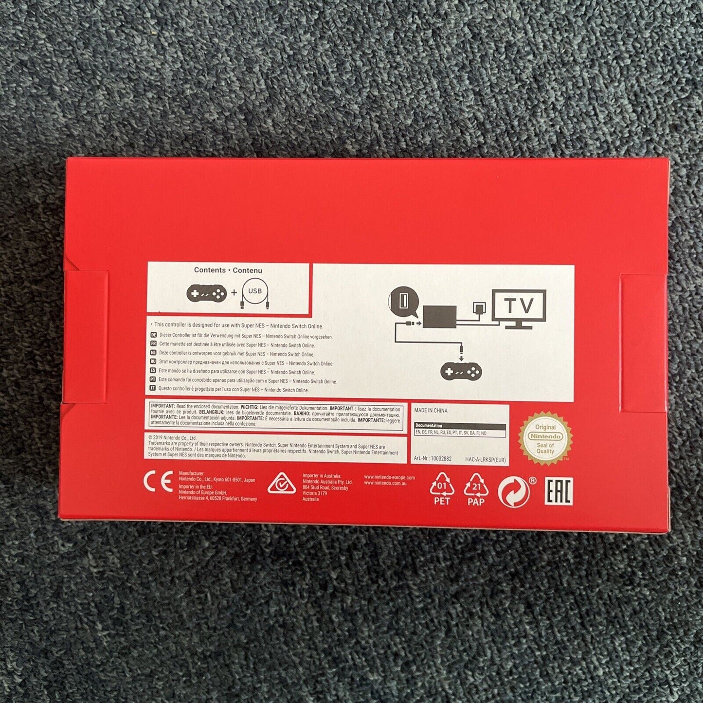 *New* Super Nintendo Entertainment System Controller For Nintendo Switch