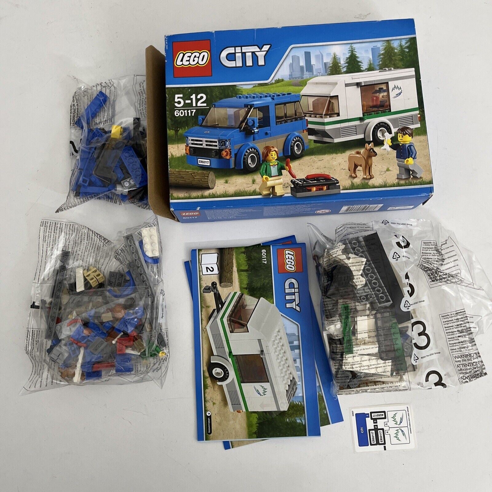 Lego City Van and Caravan (60117) *Opened Never Used* – Retro Unit