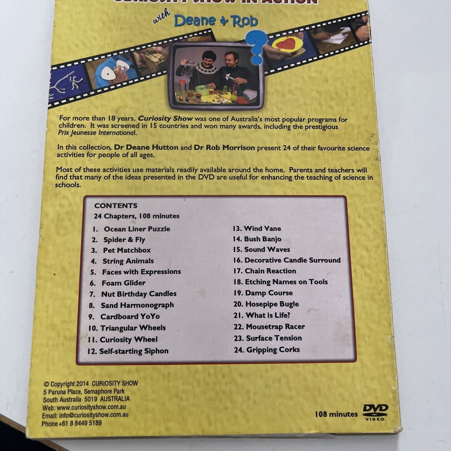 *Autographed* Curiosity Show in Action with Deane & Rob DVD (Case Only - No DVD)