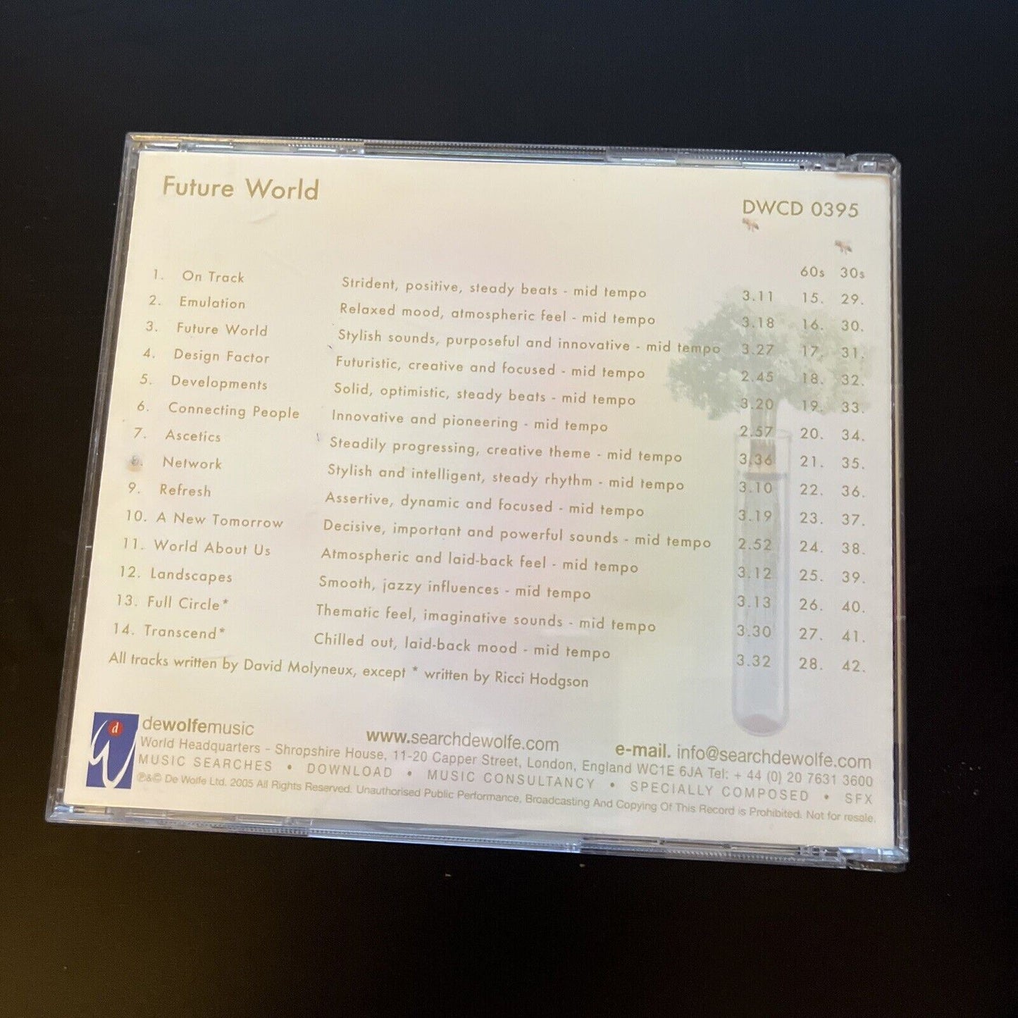 Dewolfemusic DWCD 0395 - Future World (CD, 2006)