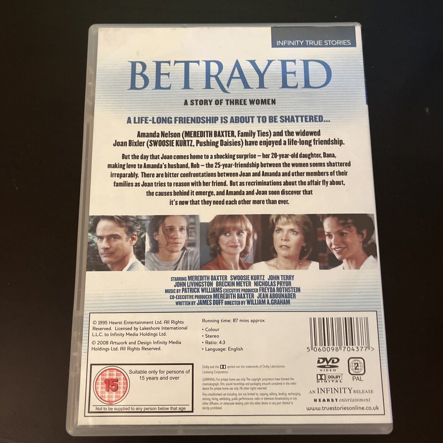 Betrayed - A Story of Three Women (DVD, 1995) Meredith Baxter NEW Region 2