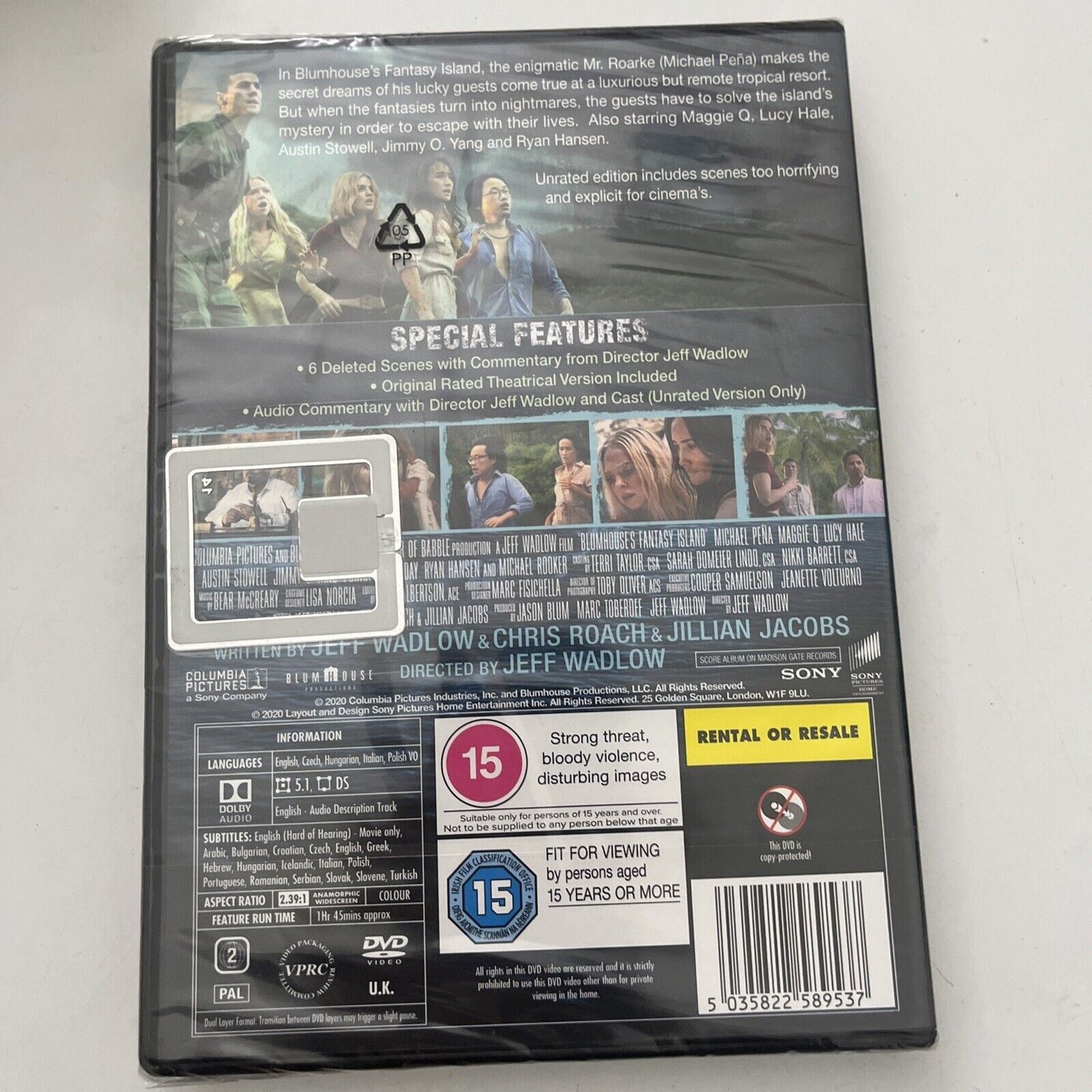 *New Sealed* Fantasy Island (DVD, 2020) Lucy Hale, Maggie Q, Region 2