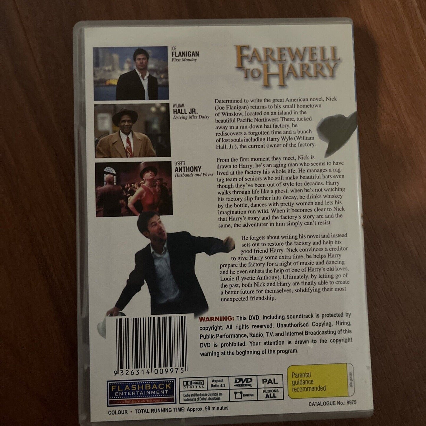 Farewell To Harry (DVD, 2002) Joe Flanigan, William Hall Jr., NEW ALL Regions