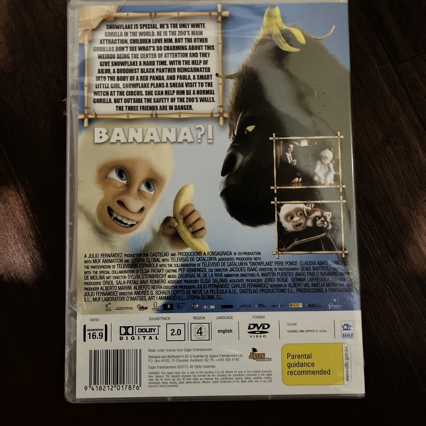 *New Sealed* Snowflake The White Gorilla (DVD, 2013) NEW Region 4