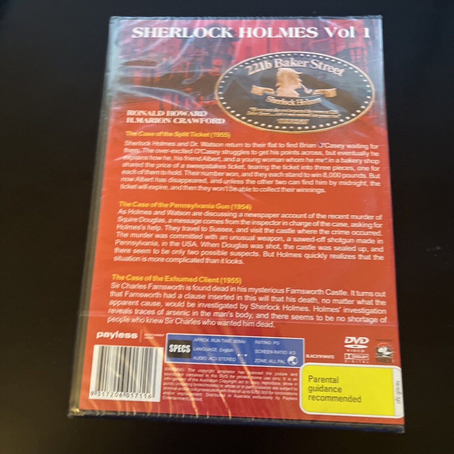 *New Sealed* The Adventures Of Sherlock Holmes Vol. 1 (DVD, 1955) All Regions