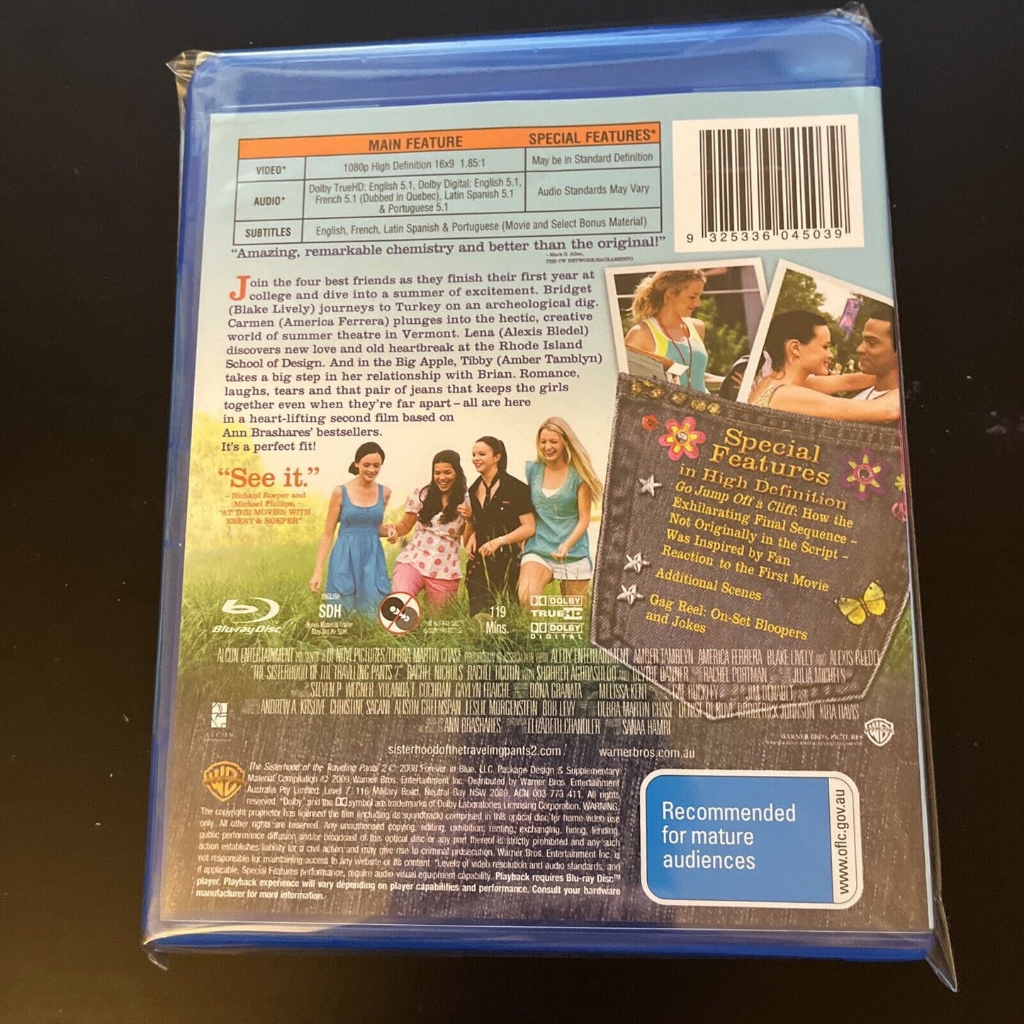 The Sisterhood of the Travelling Pants 2 (Blu-ray, 2008) NEW Region B