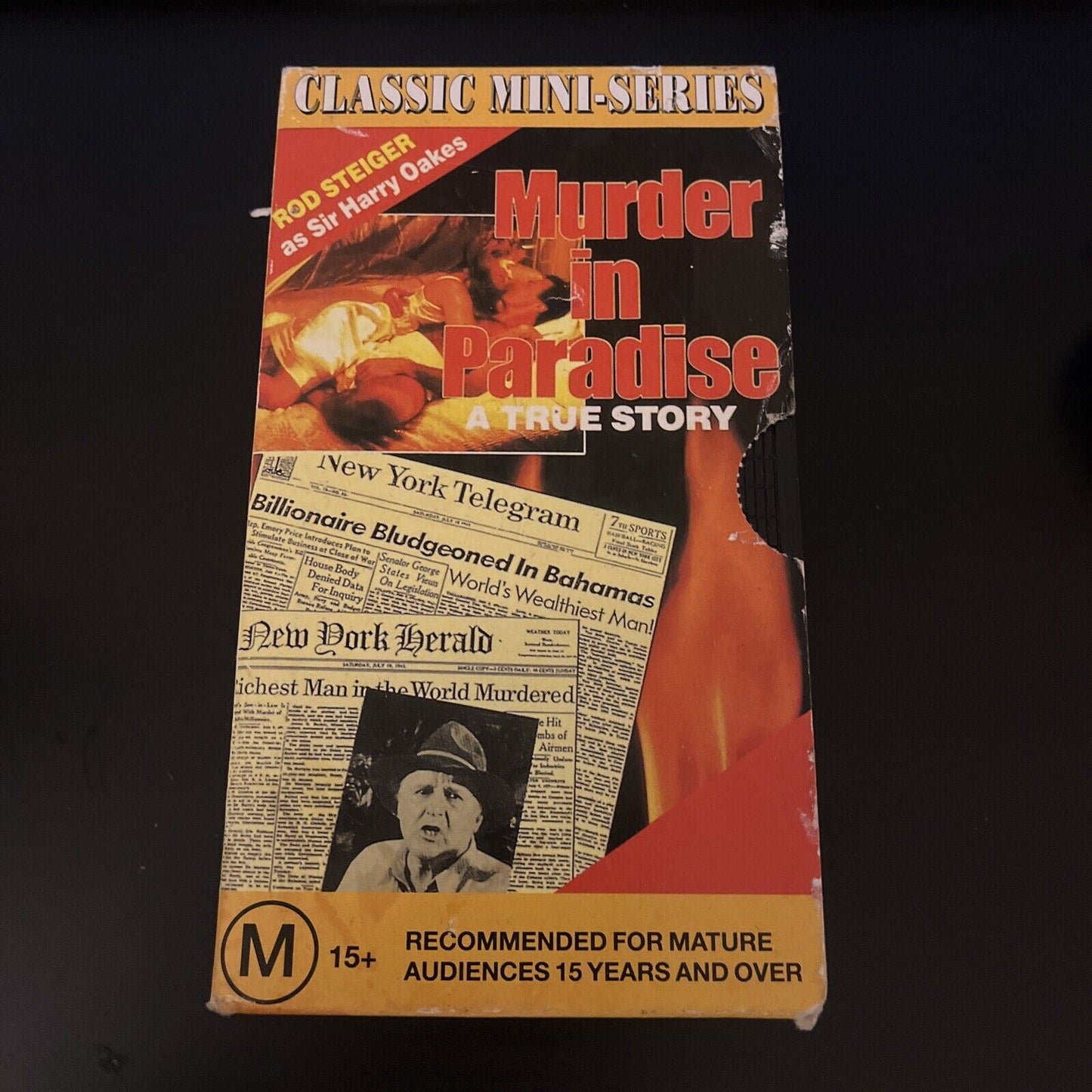 Murder in Paradise - A True Story - Classic Mini-Series (VHS) Rod Steiger PAL