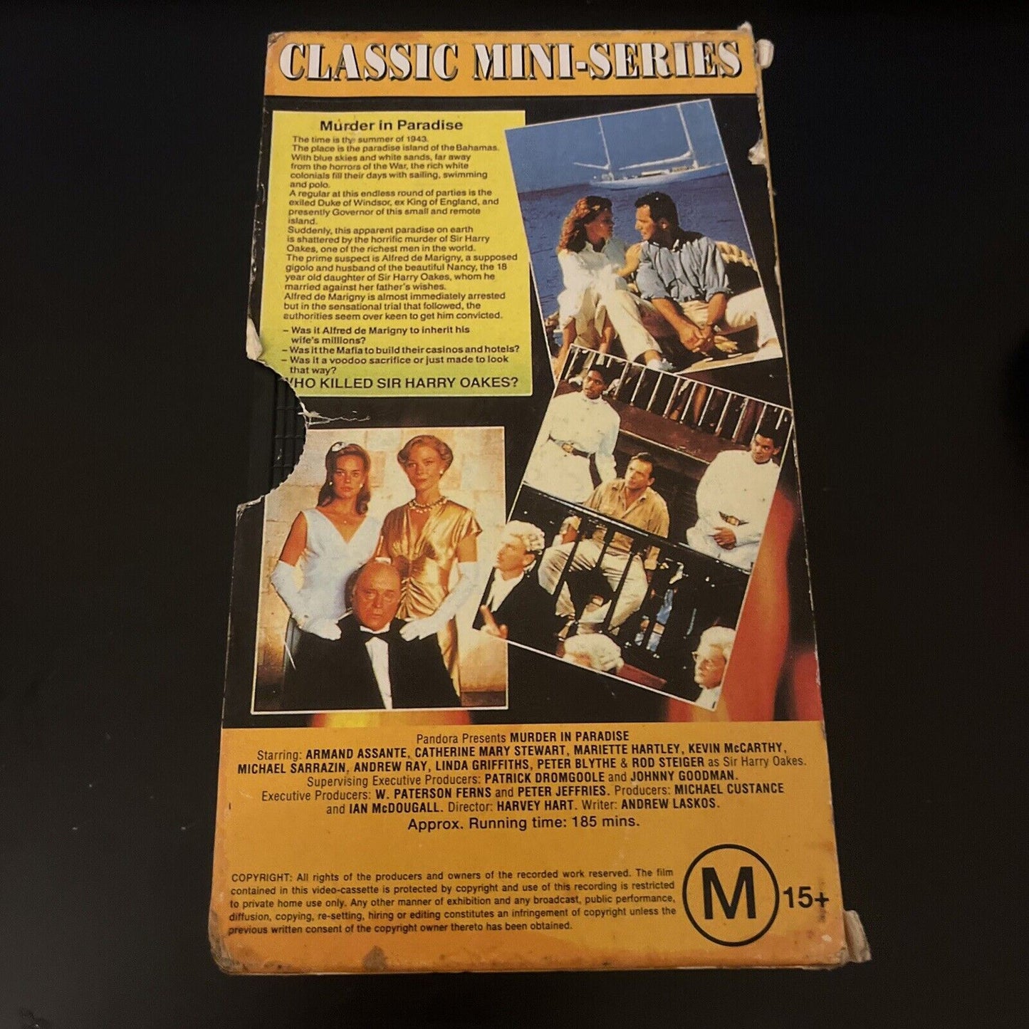 Murder in Paradise - A True Story - Classic Mini-Series (VHS) Rod Steiger PAL