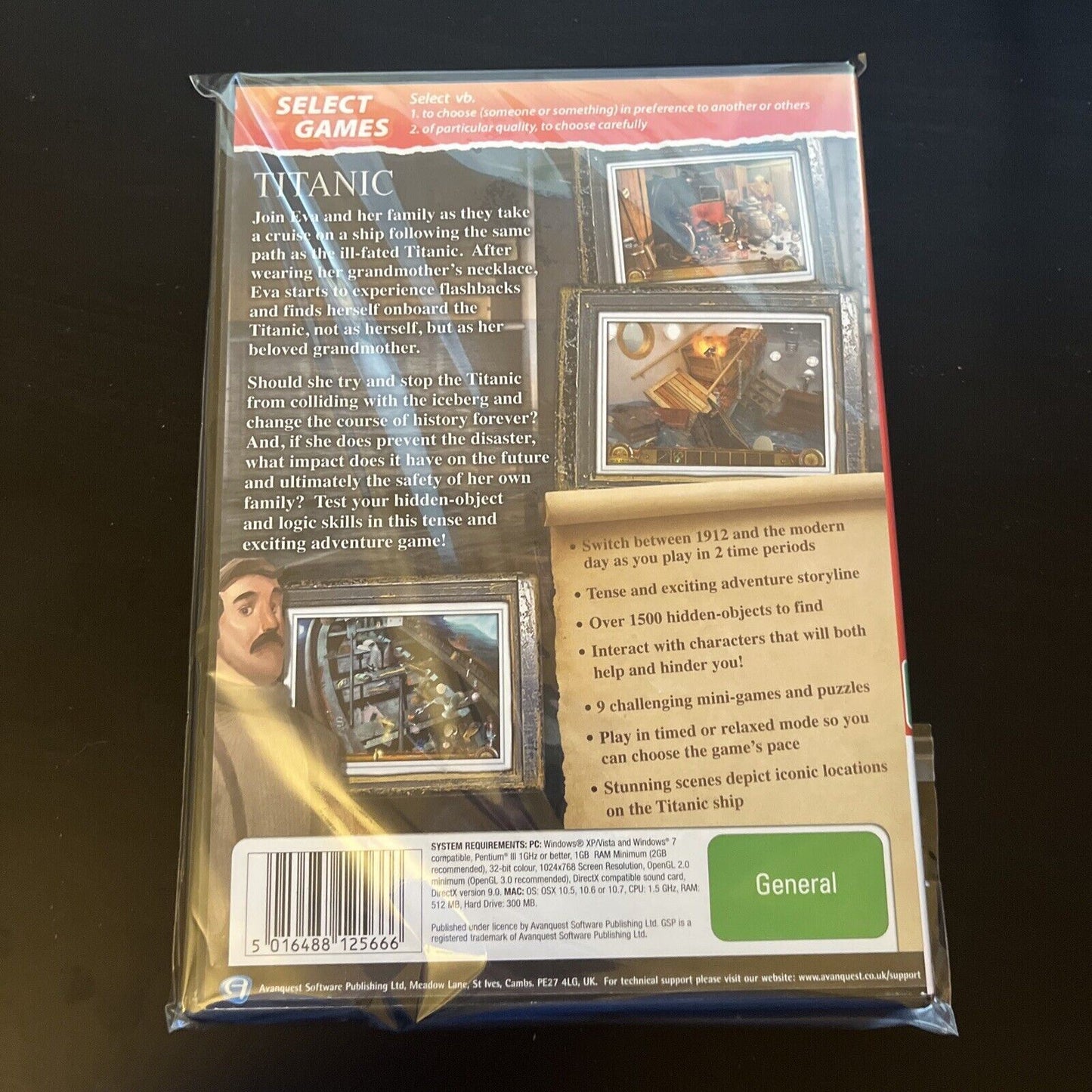 Titanic 1912-2012 PC/Mac CD-ROM Hidden Object Game NEW
