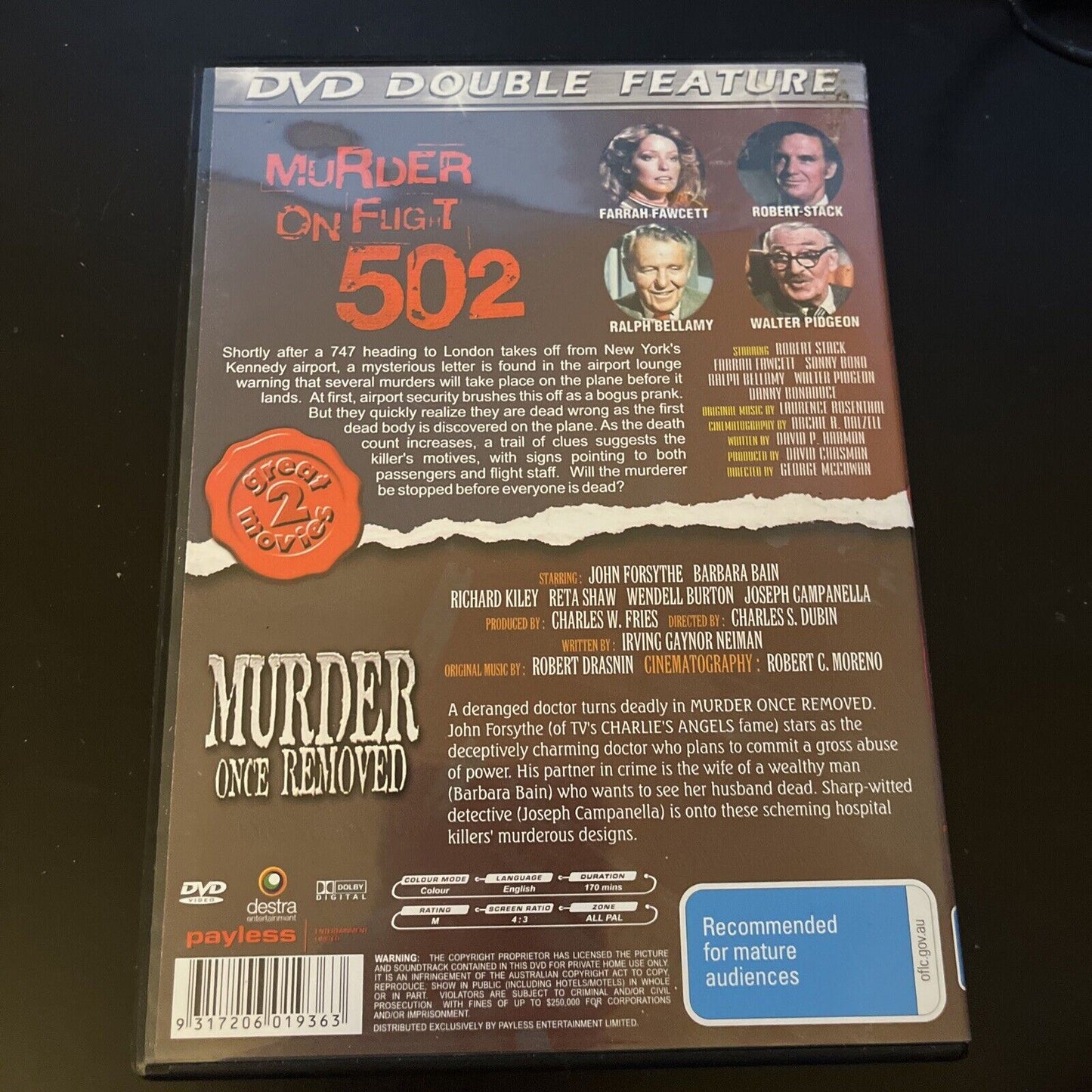 Murder On Flight 502 / Murder Once Removed (DVD) All Regions