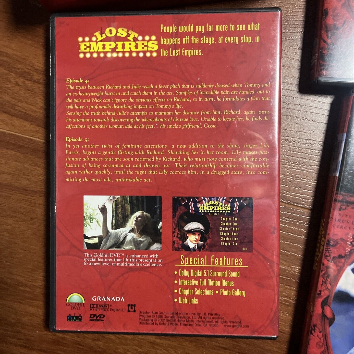 Lost Empires (DVD, 1986, 3-Disc) Colin Firth, Laurence Olivier All Regions
