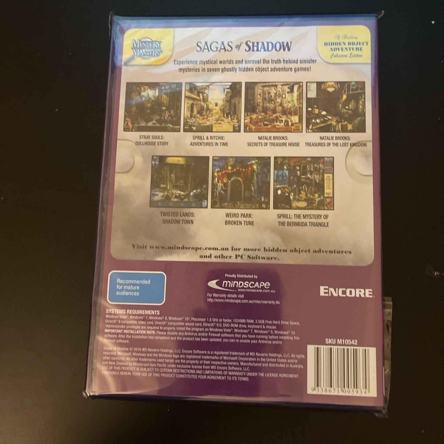Sagas of Shadow - 7 Hidden Object Games Pack PC DVD-ROM